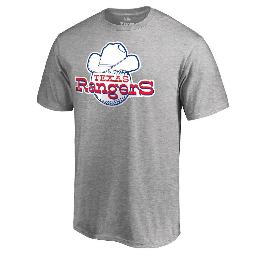 Texas Rangers Cooperstown Collection Forbes T-Shirt - Ash - MLB Discount