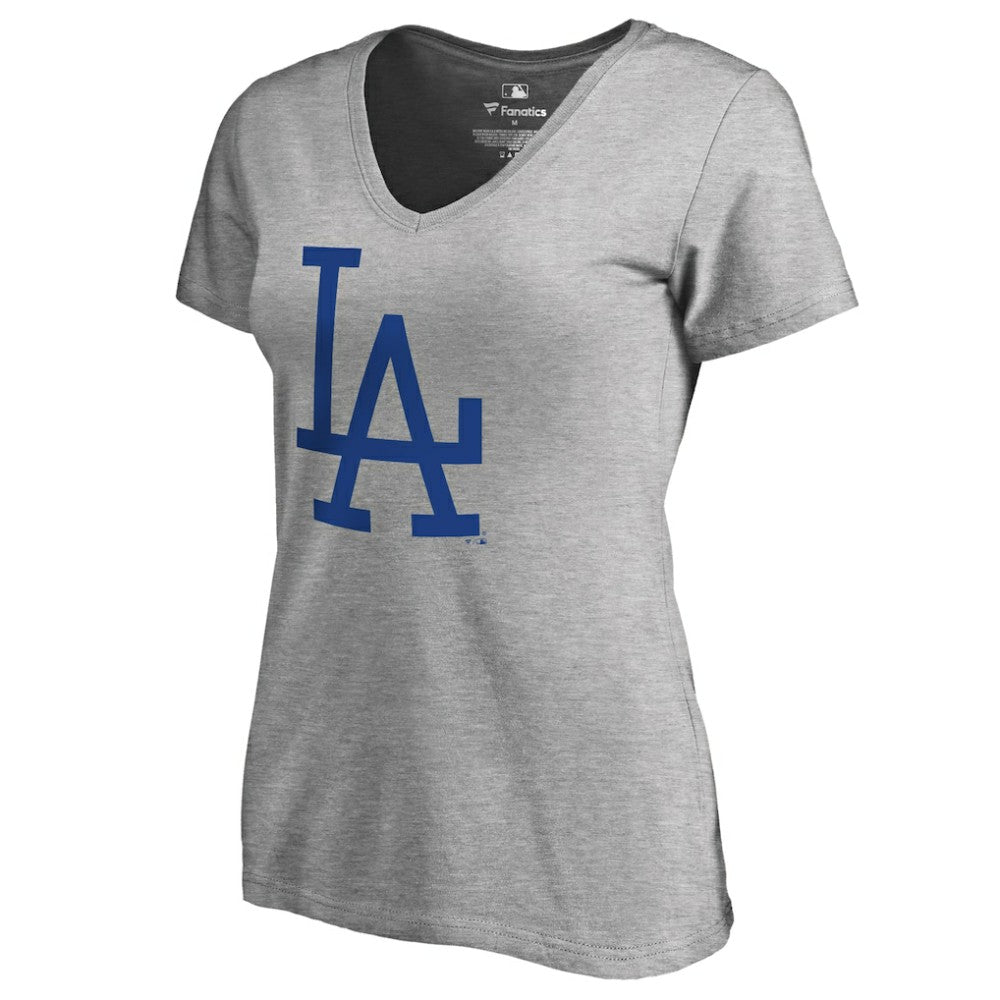 Los Angeles Dodgers Women's Cooperstown Collection Forbes T-Shirt - Ash - MLB Lifestyle
