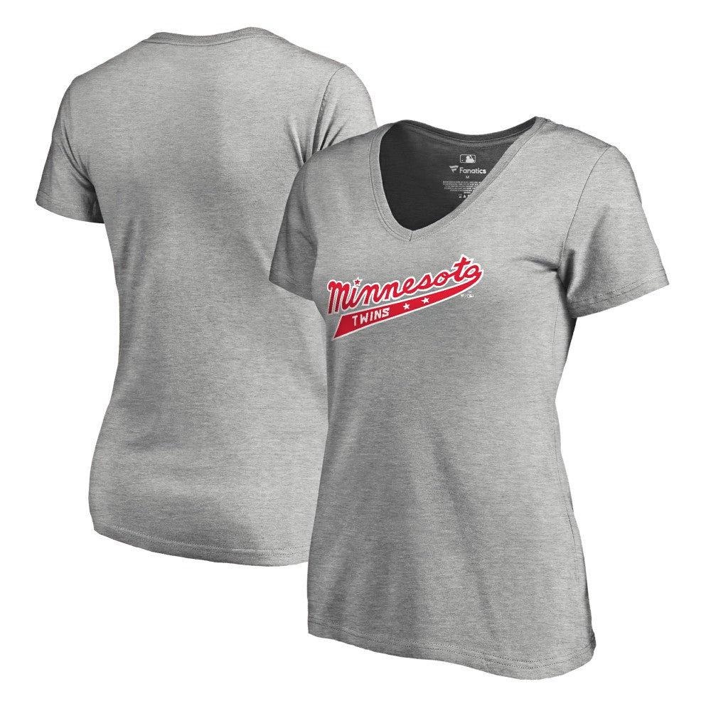 Minnesota Twins Women's Cooperstown Collection Forbes T-Shirt - Ash - MLB Online