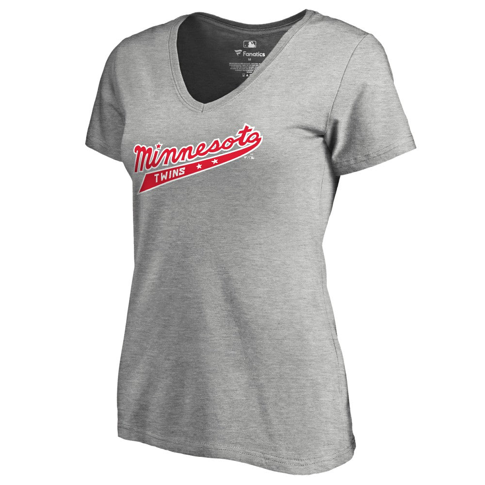 Minnesota Twins Women's Cooperstown Collection Forbes T-Shirt - Ash - MLB Online