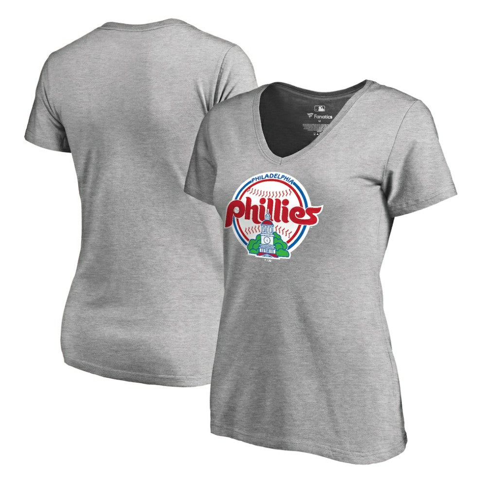 Philadelphia Phillies Women's Cooperstown Collection Forbes T-Shirt - Ash - MLB on Sale