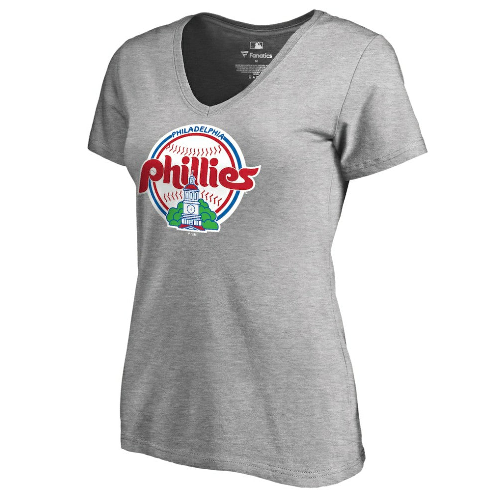 Philadelphia Phillies Women's Cooperstown Collection Forbes T-Shirt - Ash - MLB on Sale