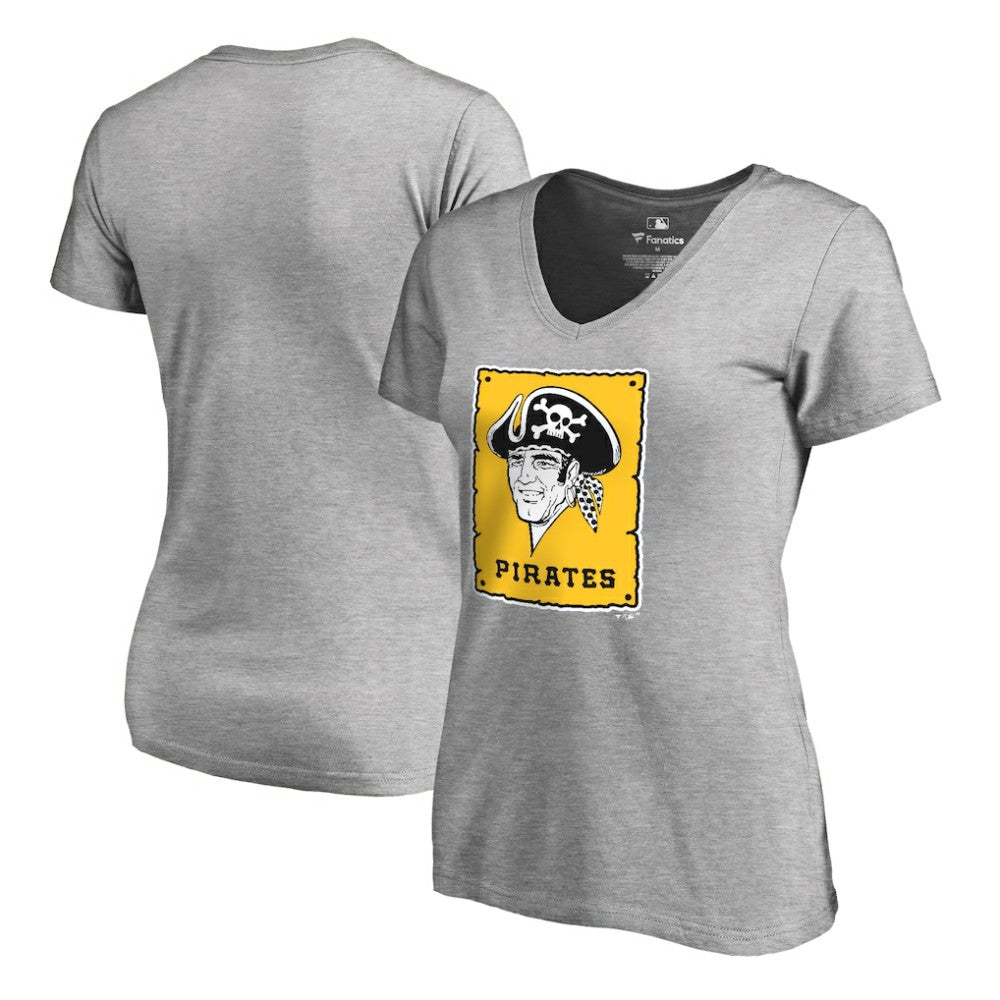 Pittsburgh Pirates Women's Cooperstown Collection Forbes T-Shirt - Ash - MLB Online