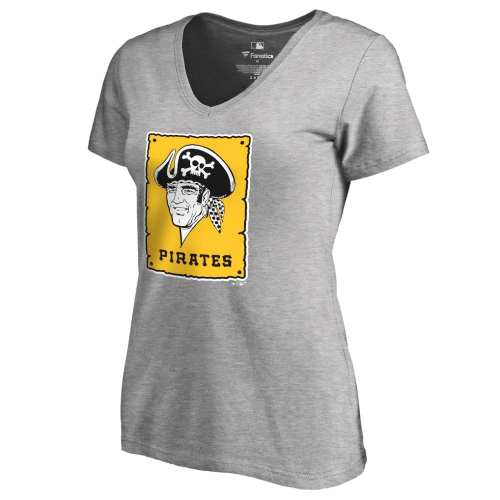 Pittsburgh Pirates Women's Cooperstown Collection Forbes T-Shirt - Ash - MLB Online