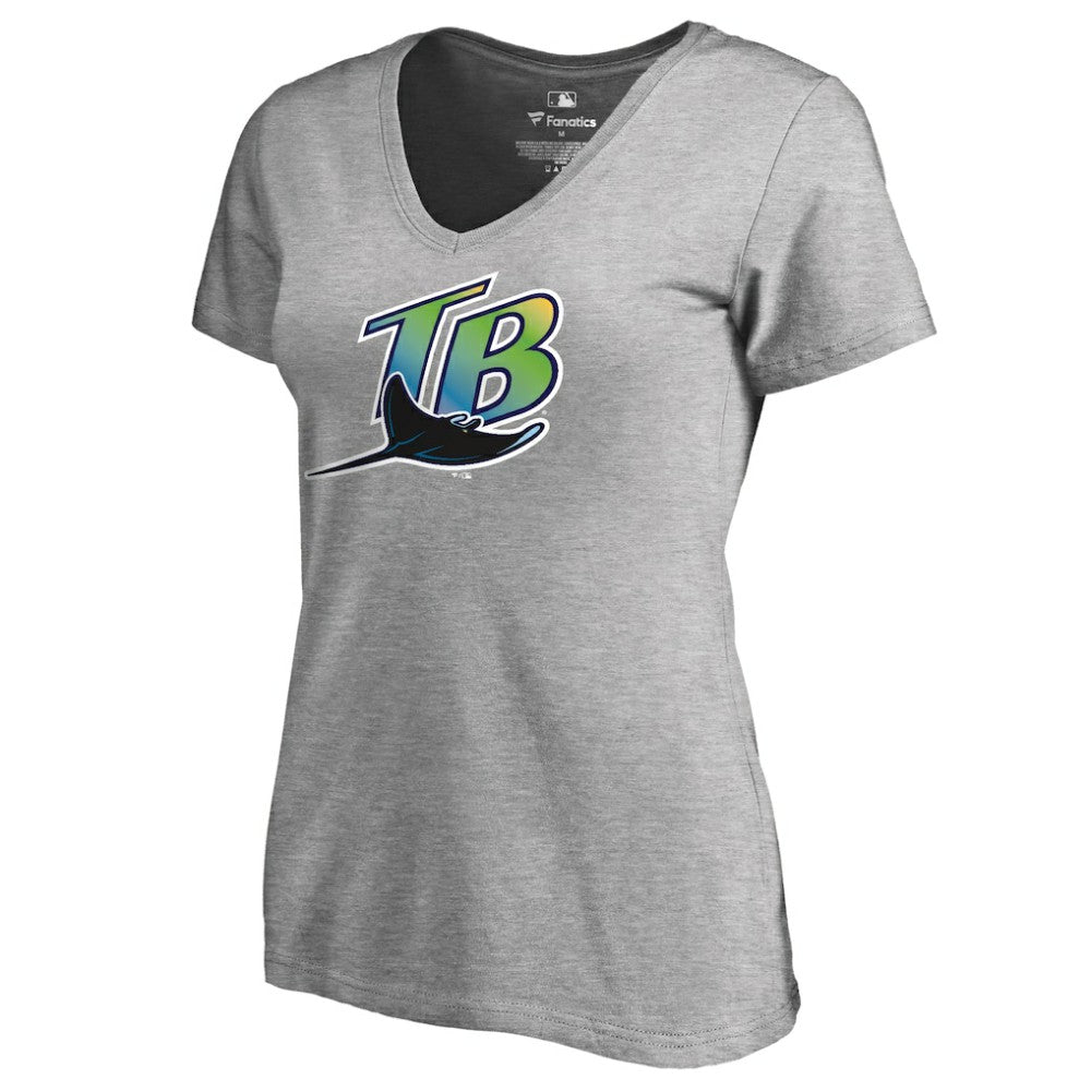 Tampa Bay Rays Women's Cooperstown Collection Forbes T-Shirt - Ash - MLB Lifestyle