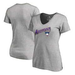 Arizona Diamondbacks Women's Core Wahconah V-Neck T-Shirt - Heather Gray - MLB Discount