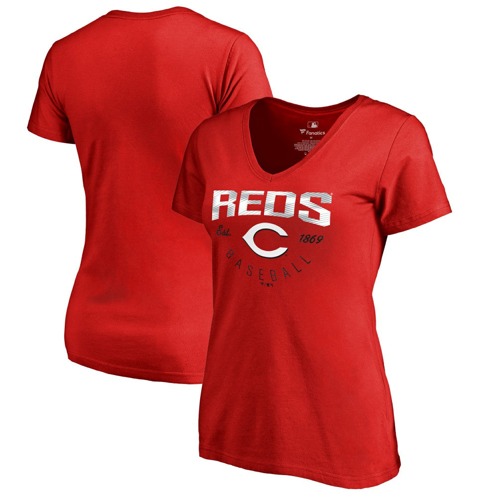 Cincinnati Reds Women's Live For It T-Shirt - Red - MLB Sale