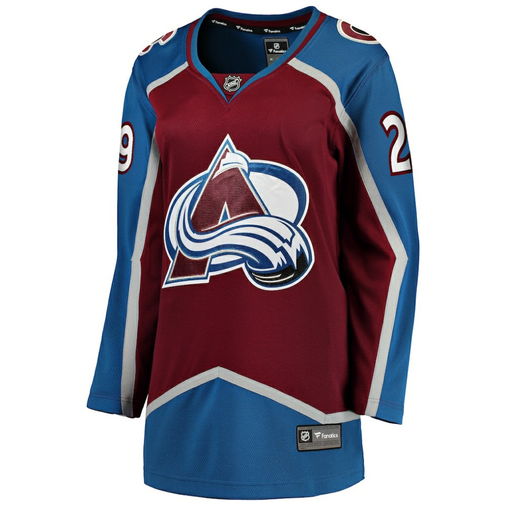 Nathan MacKinnon Colorado Avalanche Fanatics Women's Home Breakaway Jersey - Maroon - NHL 2743052