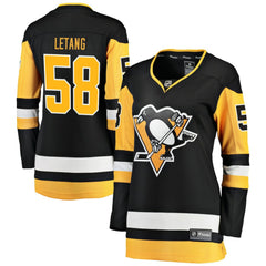 Kris Letang Pittsburgh Penguins Fanatics Women's Home Breakaway Jersey - Black - NHL 2743075