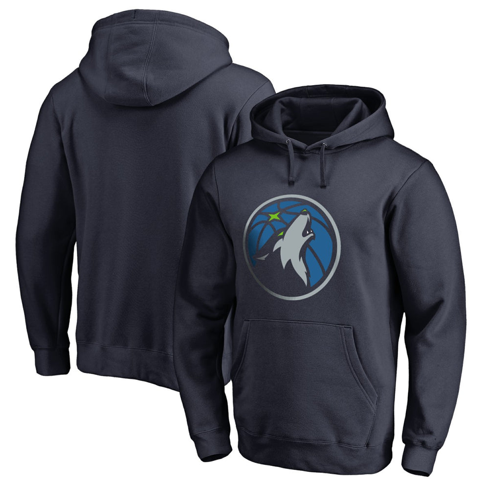 Minnesota Timberwolves Primary Logo Pullover Hoodie Navy