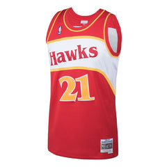 Dominique Wilkins Atlanta Hawks 1986/87 Hardwood Classics Swingman Jersey Red | Mitchell & Ness
