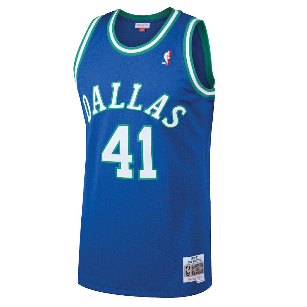 Dirk Nowitzki Dallas Mavericks 1998/99 Hardwood Classics Swingman Jersey for sale Blue | Mitchell & Ness Near Me
