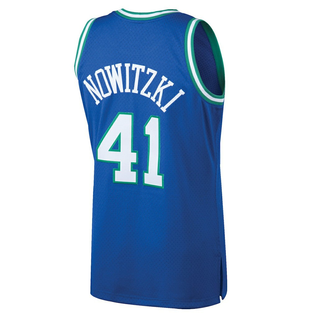 Dirk Nowitzki Dallas Mavericks 1998/99 Hardwood Classics Swingman Jersey for sale Blue | Mitchell & Ness Near Me