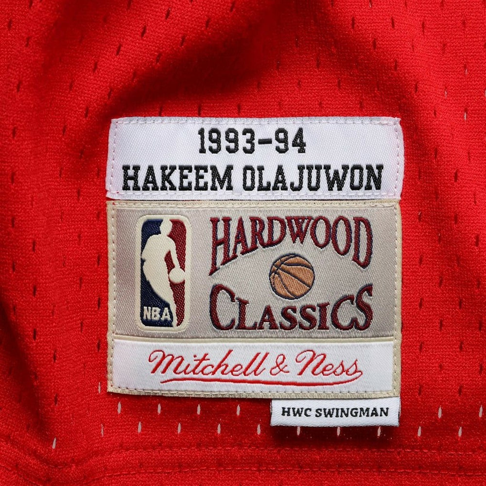 Hakeem Olajuwon Houston Rockets 1993/94 Hardwood Classics Swingman Jersey Red | Mitchell & Ness outlet