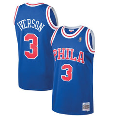Allen Iverson Philadelphia 76ers 1996/97 Hardwood Classics Swingman Jersey Royal | Mitchell & Ness