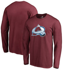 Colorado Avalanche Primary Logo 2 Long Sleeve T-Shirt - Maroon - NHL 2770442