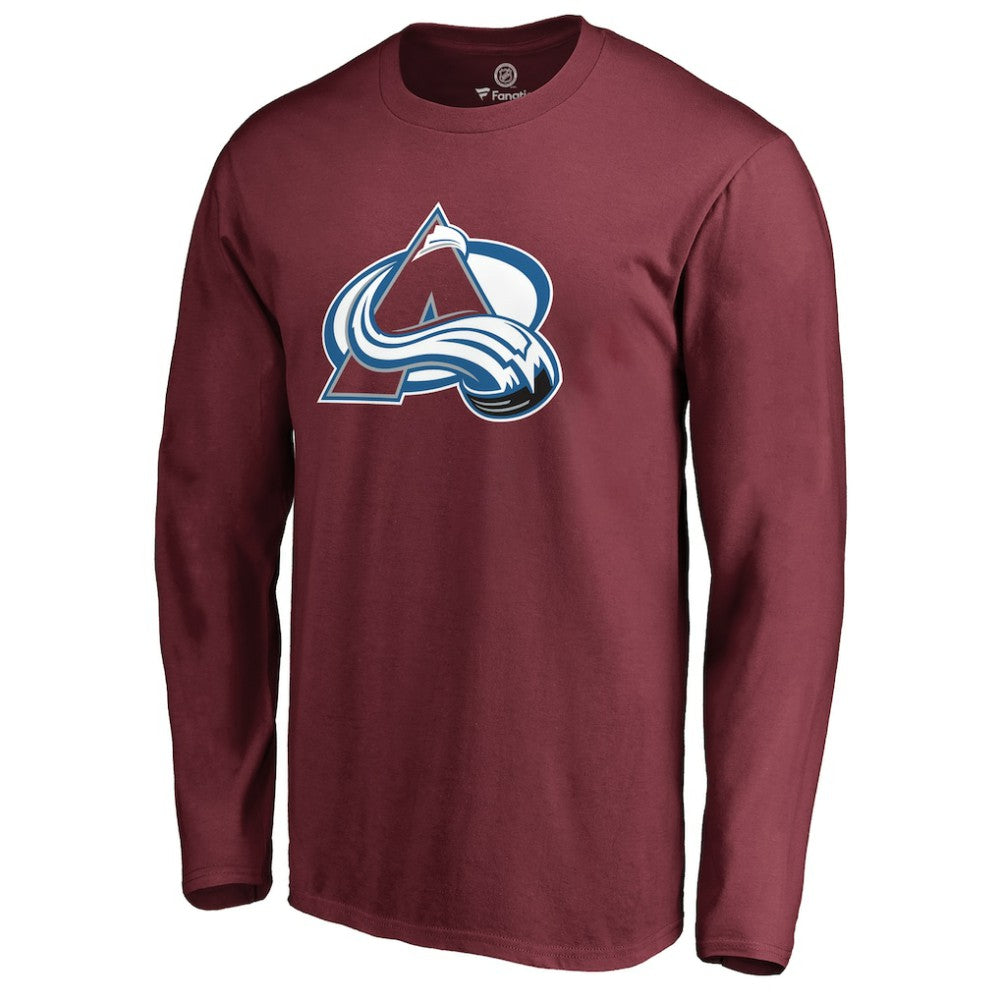 Colorado Avalanche Primary Logo 2 Long Sleeve T-Shirt - Maroon - NHL 2770442