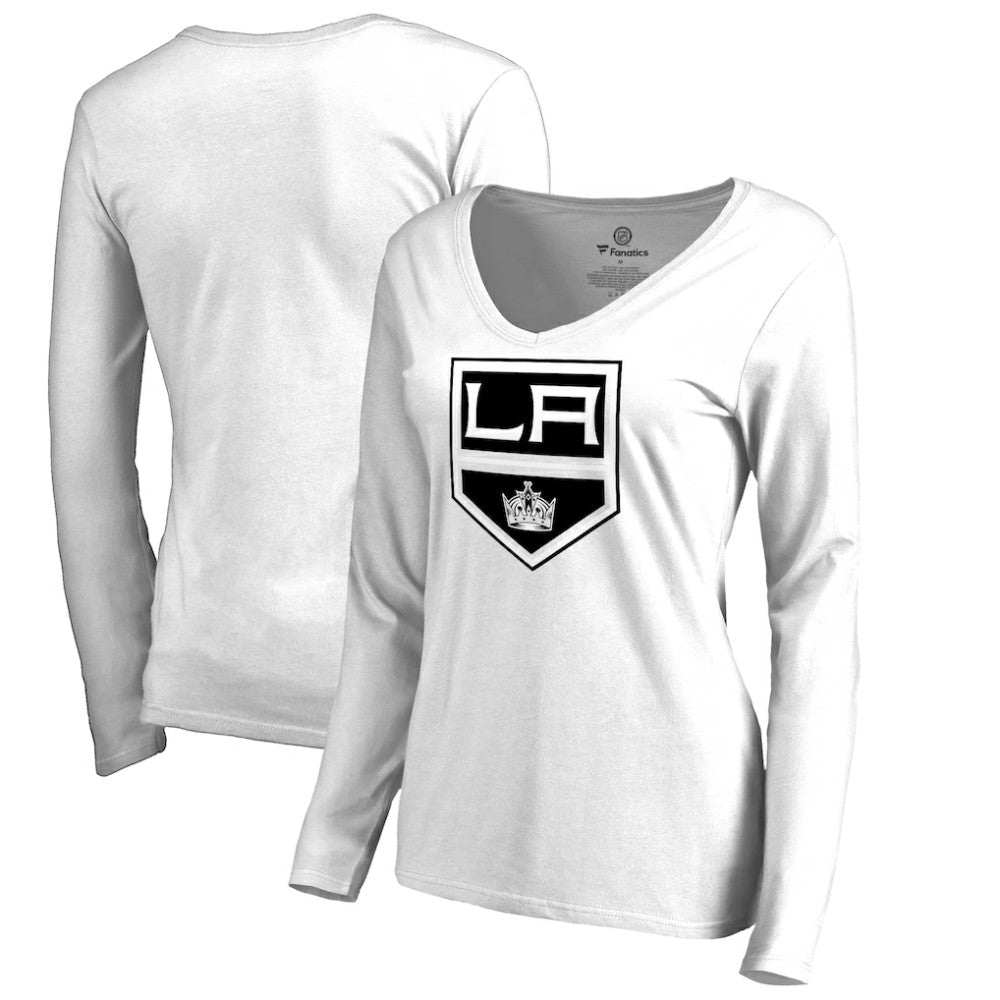 Los Angeles Kings Women's Primary Team Logo Long Sleeve T-Shirt - White - NHL 2770545