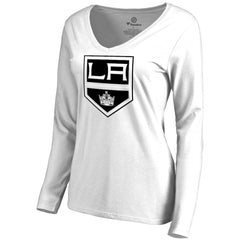 Los Angeles Kings Women's Primary Team Logo Long Sleeve T-Shirt - White - NHL 2770545