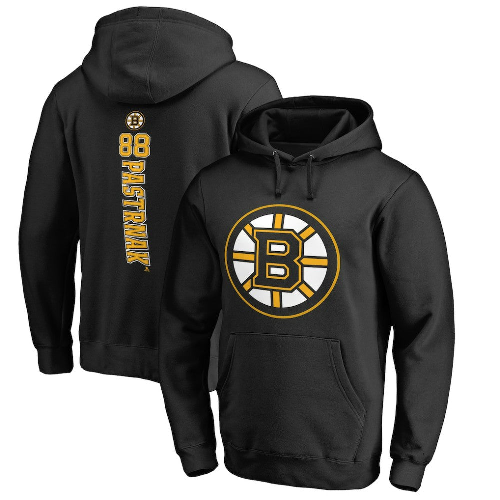 David Pastrnak Boston Bruins Backer Pullover Hoodie - Black - NHL 2775497
