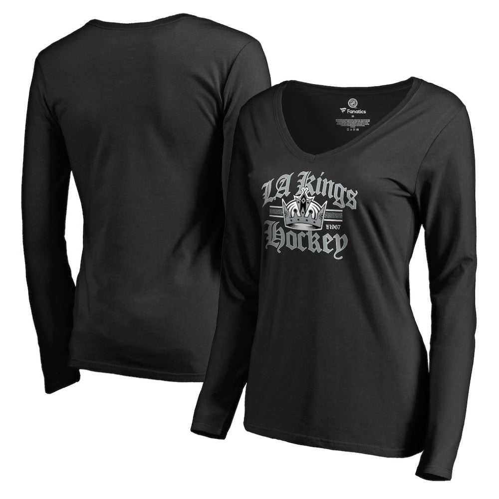 Los Angeles Kings Women's Hometown Collection The Crown Long Sleeve T-Shirt - Black - NHL 2780757