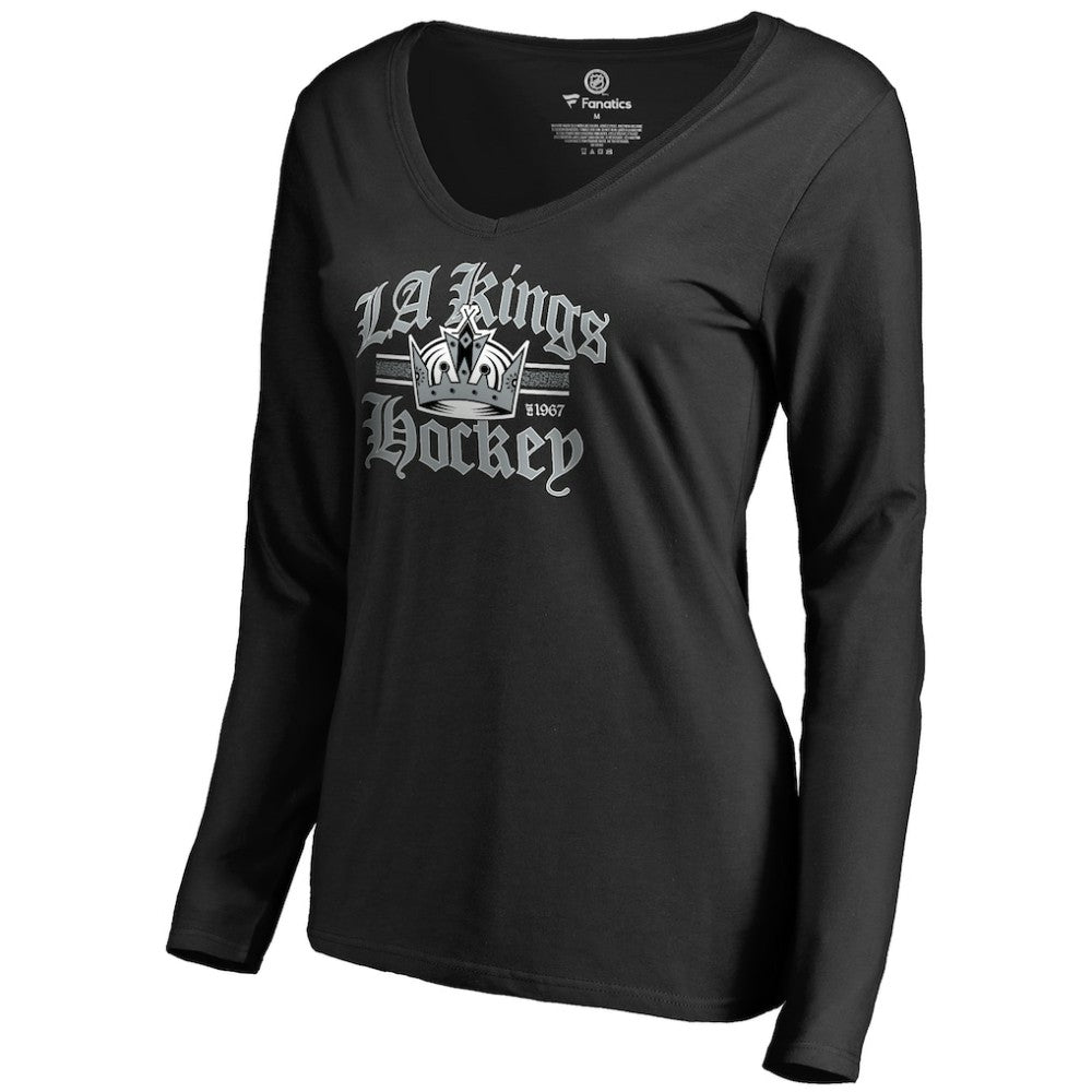 Los Angeles Kings Women's Hometown Collection The Crown Long Sleeve T-Shirt - Black - NHL 2780757