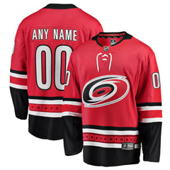 Carolina Hurricanes Fanatics Alternate Breakaway Custom Jersey - Red - NHL 2791493
