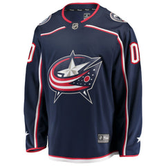 Columbus Blue Jackets Fanatics Home Breakaway Custom Jersey - Navy - NHL 2791495