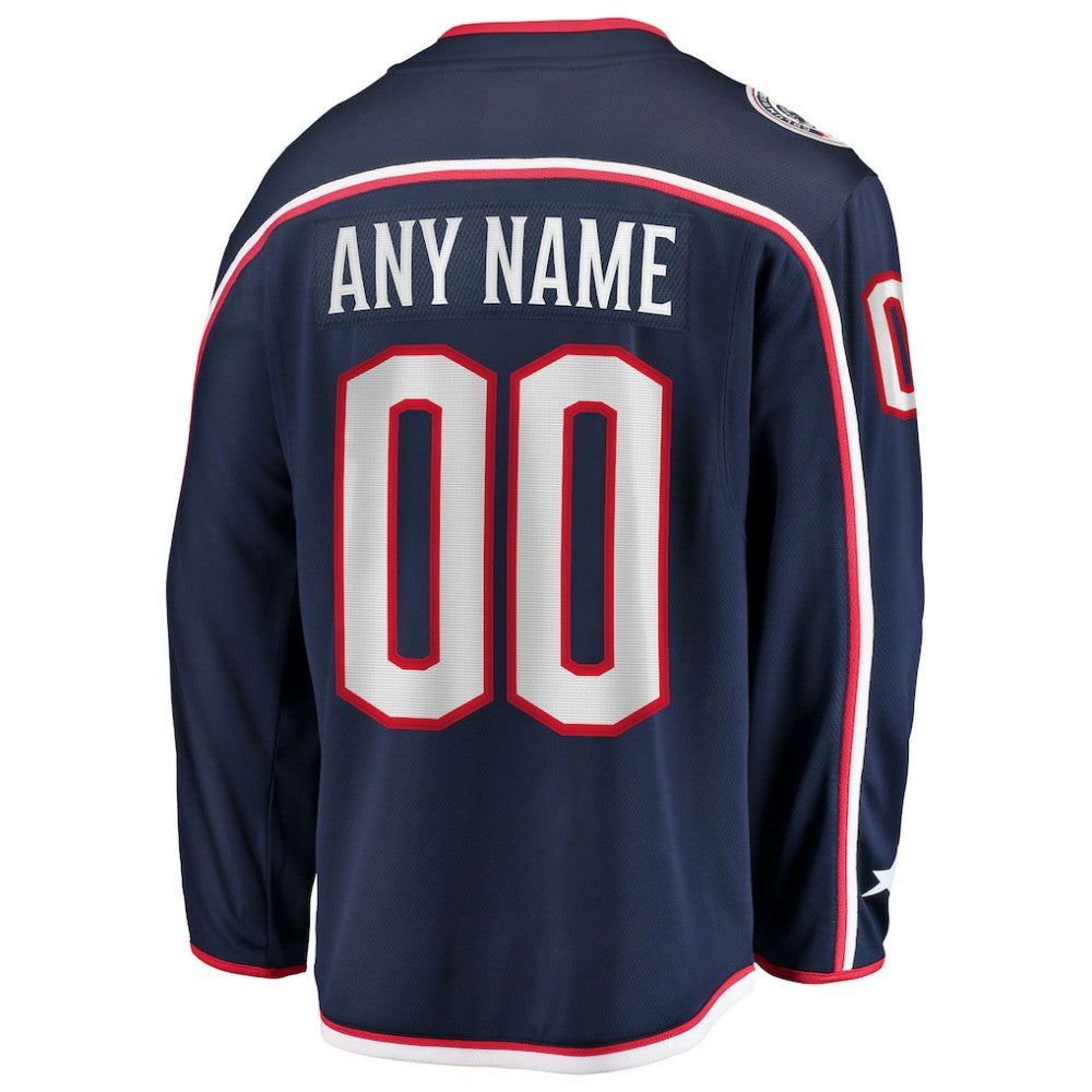 Columbus Blue Jackets Fanatics Home Breakaway Custom Jersey - Navy - NHL 2791495