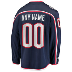 Columbus Blue Jackets Fanatics Home Breakaway Custom Jersey - Navy - NHL 2791495