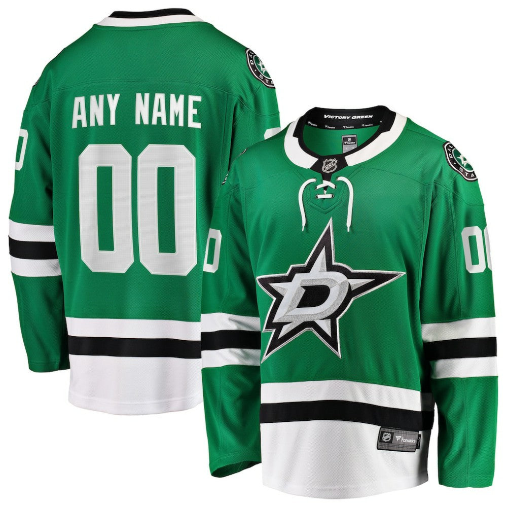 Dallas Stars Fanatics Home Breakaway Custom Jersey - Green - NHL 2791496