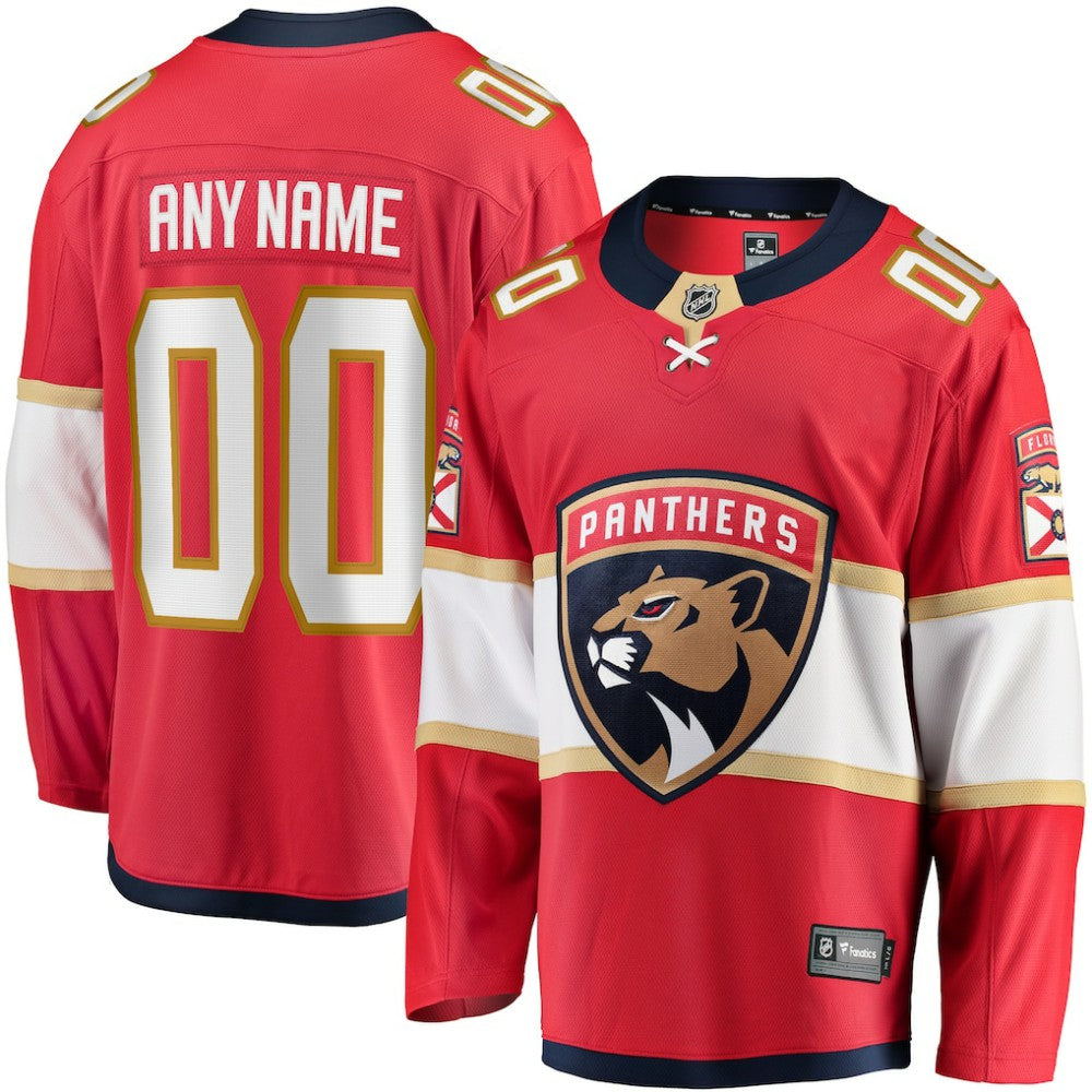 Florida Panthers Fanatics Home Breakaway Custom Jersey - Red - NHL 2791499