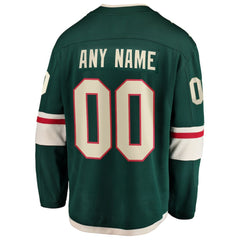 Minnesota Wild Fanatics Home Breakaway Custom Jersey - Green - NHL 2791501