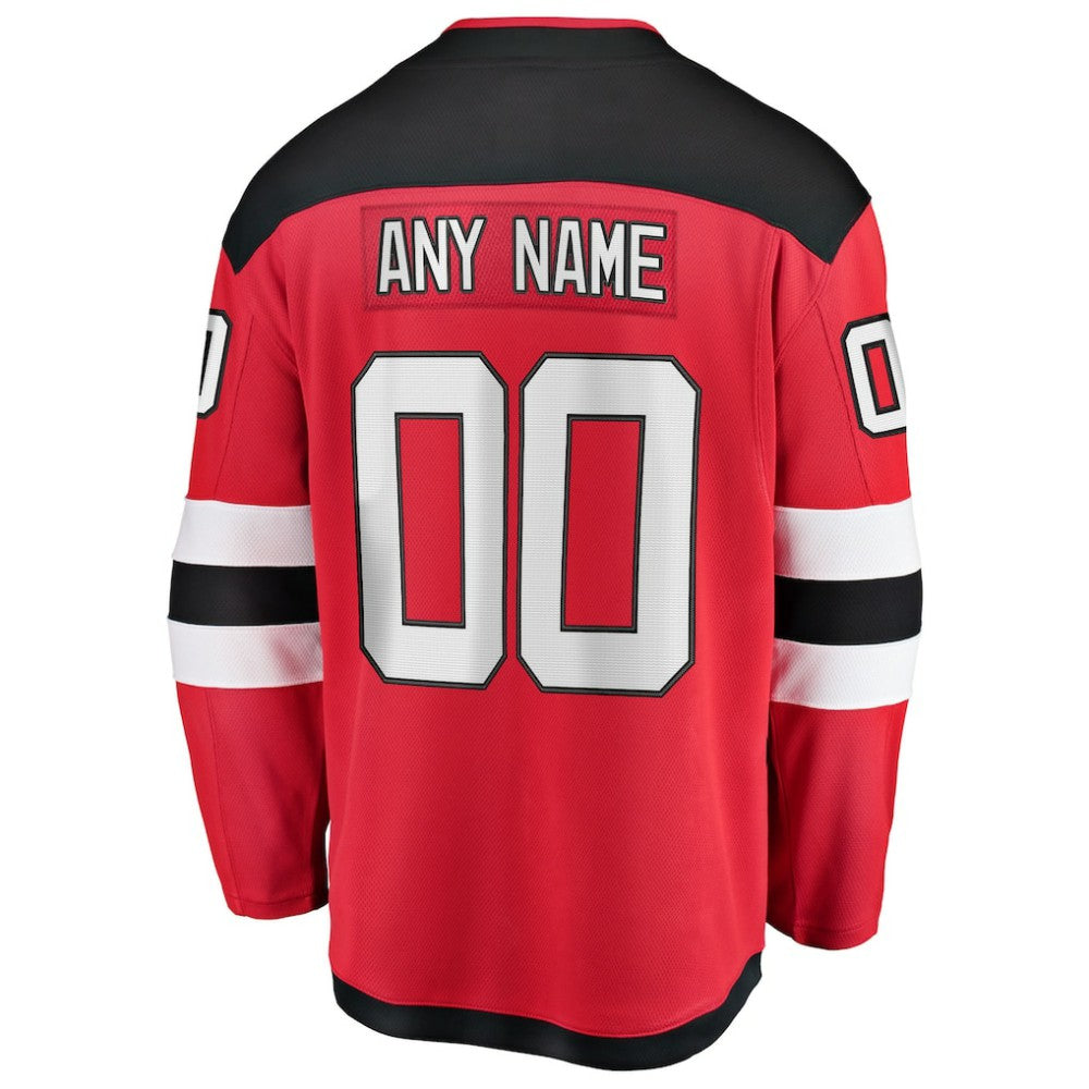 New Jersey Devils Fanatics Home Breakaway Custom Jersey - Red - NHL 2791504
