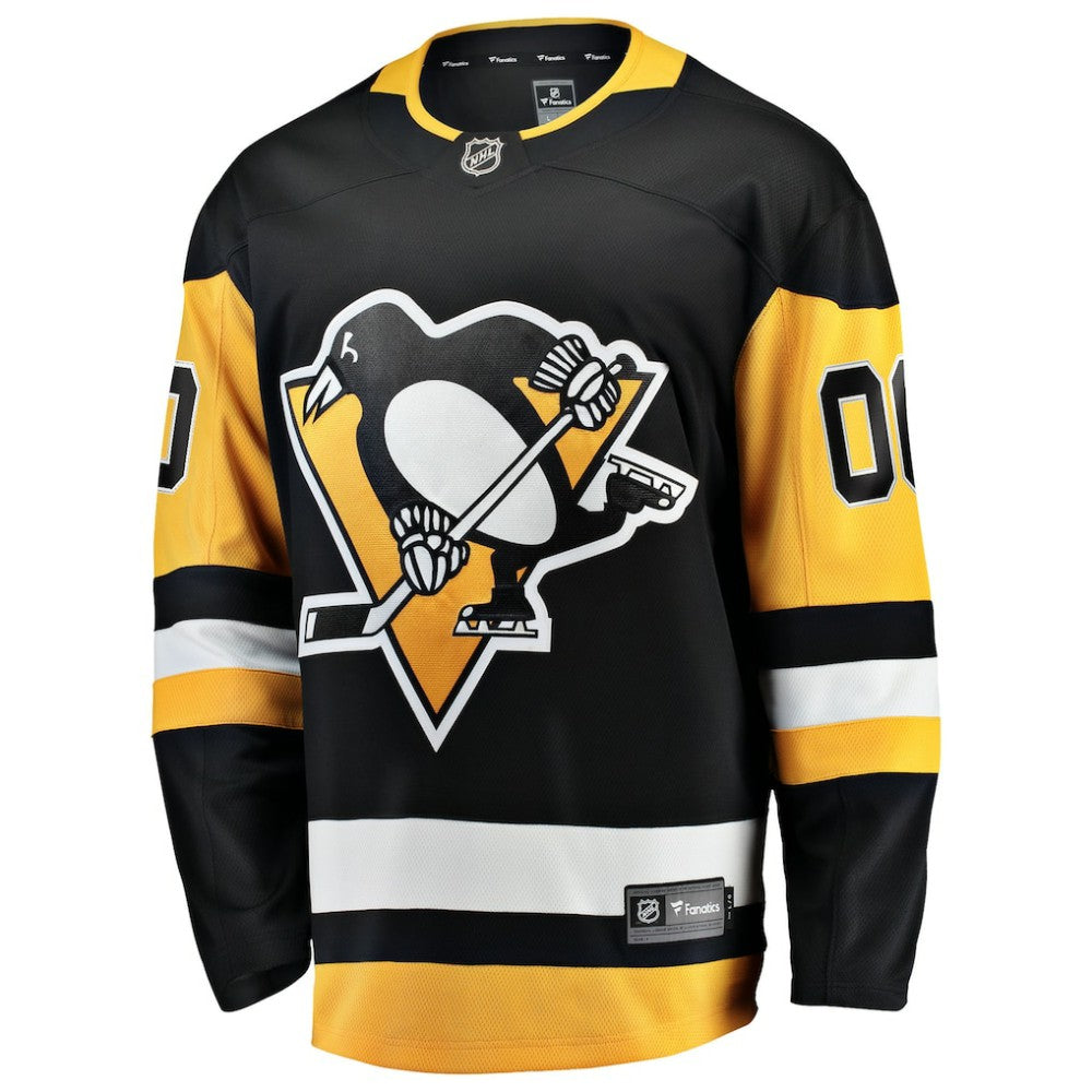 Pittsburgh Penguins Fanatics Home Breakaway Custom Jersey - Black - NHL 2791509