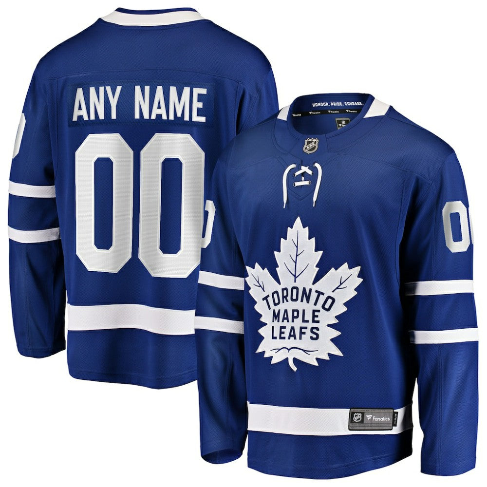 Toronto Maple Leafs Fanatics Home Breakaway Custom Jersey - Blue - NHL 2791513