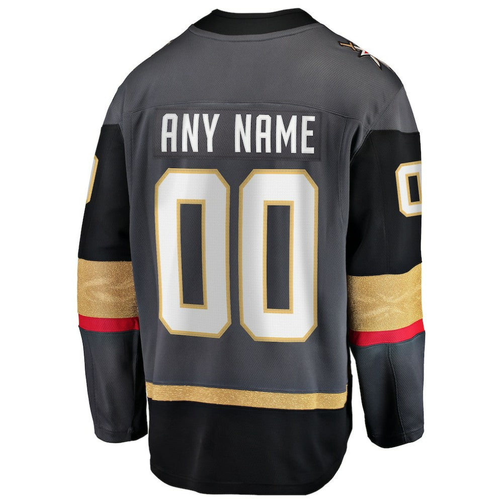Vegas Golden Knights Fanatics Alternate Breakaway Custom Jersey - Gray - NHL 2791515