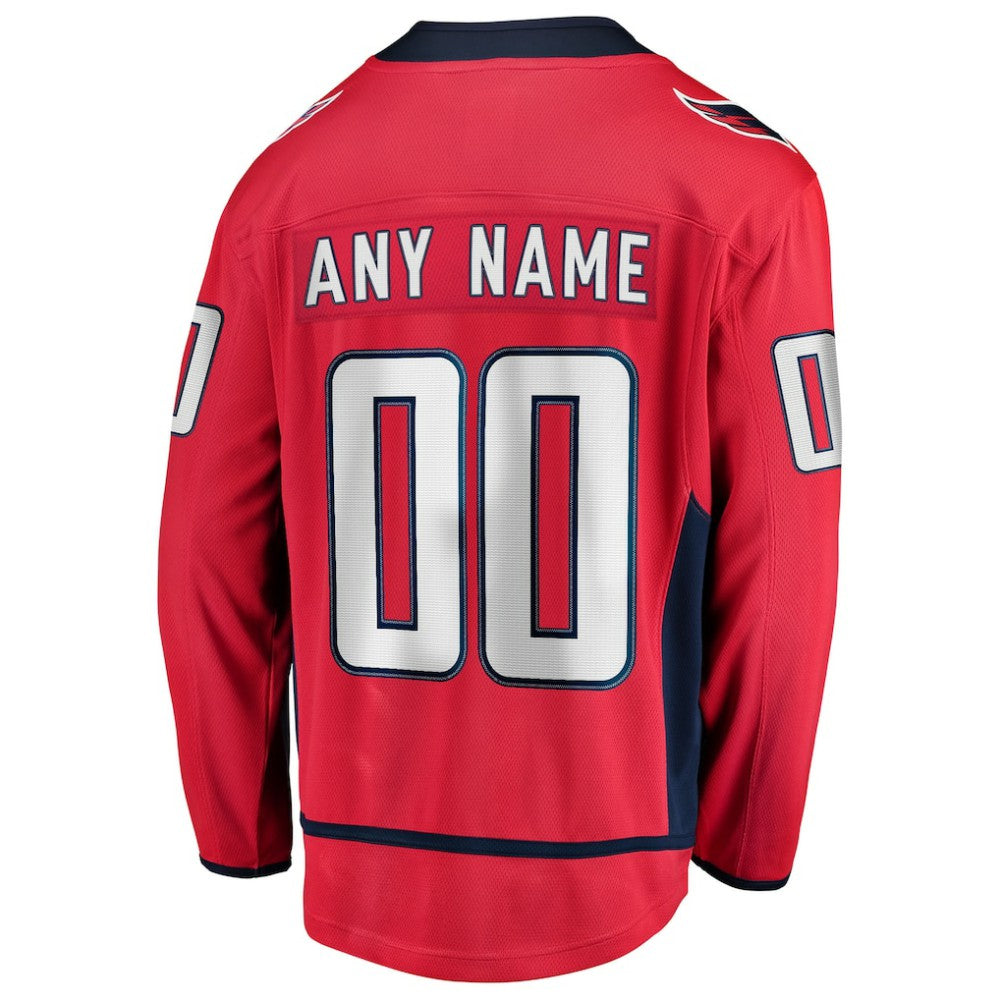 Washington Capitals Fanatics Home Breakaway Custom Jersey - Red - NHL 2791516