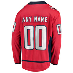 Washington Capitals Fanatics Home Breakaway Custom Jersey - Red - NHL 2791516