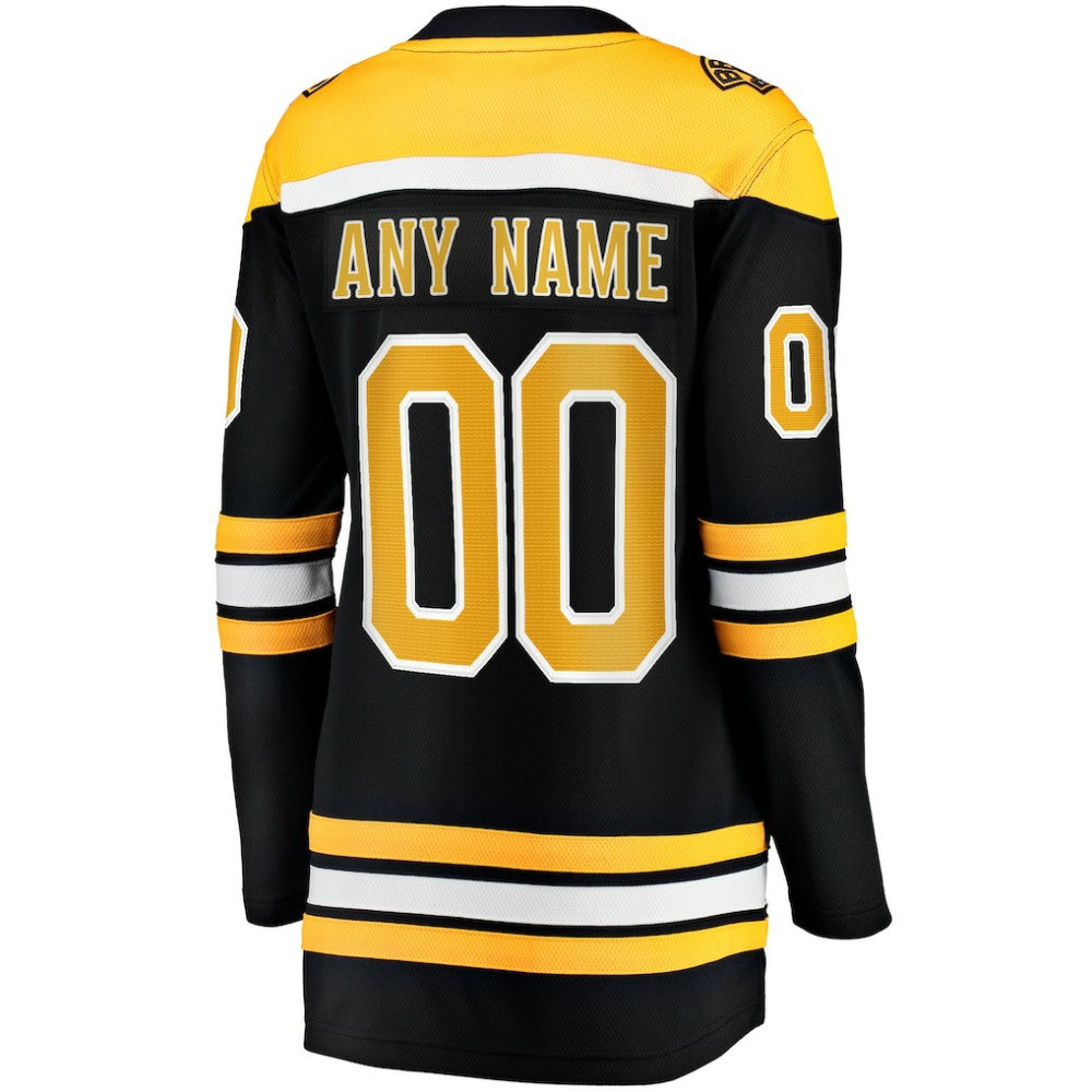 Boston Bruins Fanatics Women's Home Breakaway Custom Jersey - Black - NHL 2793365