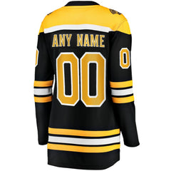 Boston Bruins Fanatics Women's Home Breakaway Custom Jersey - Black - NHL 2793365