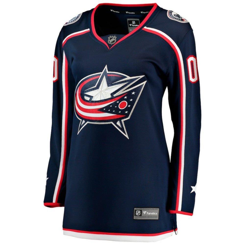 Columbus Blue Jackets Fanatics Women's Home Breakaway Custom Jersey - Navy - NHL 2793370