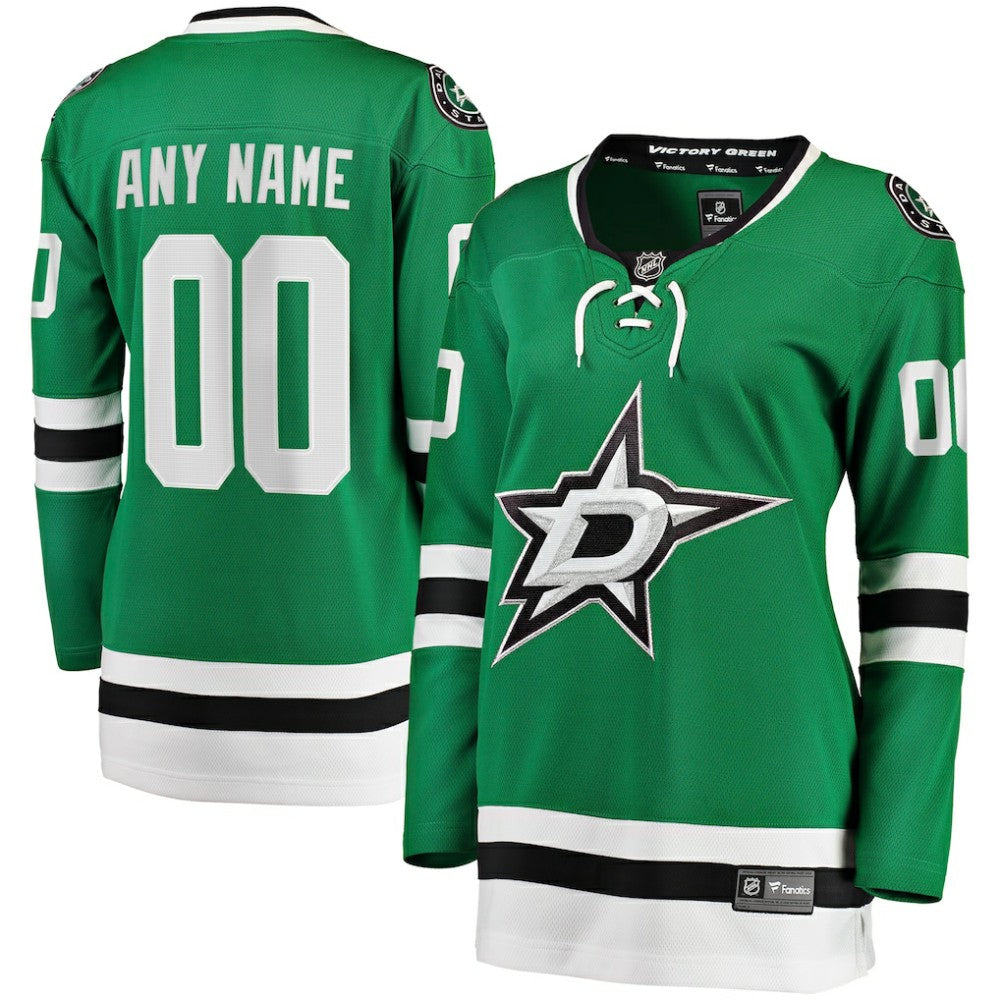 Dallas Stars Fanatics Women's Home Breakaway Custom Jersey - Green - NHL 2793371