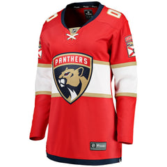Florida Panthers Fanatics Women's Home Breakaway Custom Jersey - Red - NHL 2793374