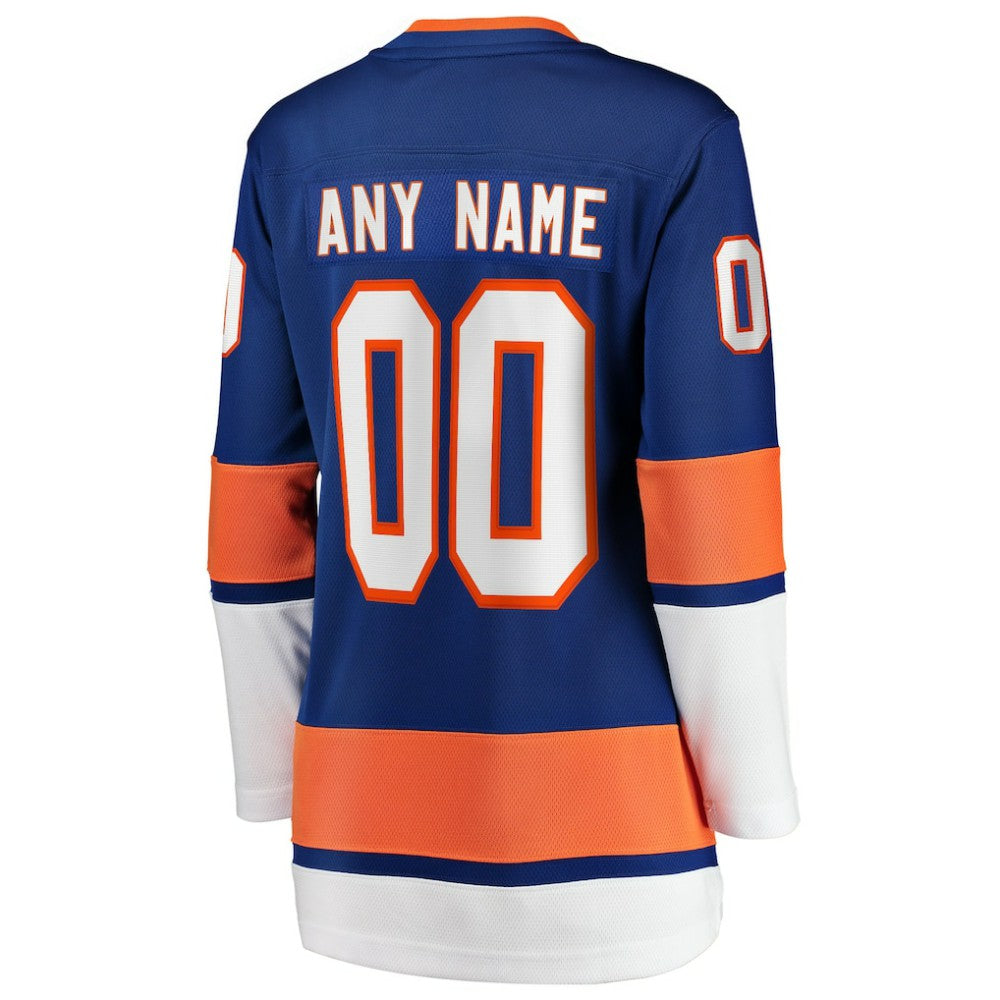 New York Islanders Fanatics Women's Home Breakaway Custom Jersey - Blue - NHL 2793379