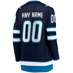 Winnipeg Jets Fanatics Women's Home Breakaway Custom Jersey - Blue - NHL 2793389