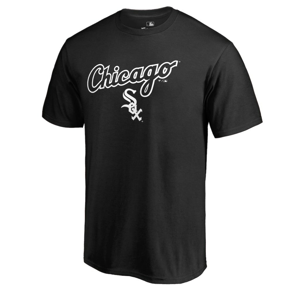 Chicago White Sox Team Lockup T-Shirt - Black - MLB Discount