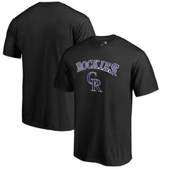 Colorado Rockies Team Lockup T-Shirt - Black - MLB Lifestyle