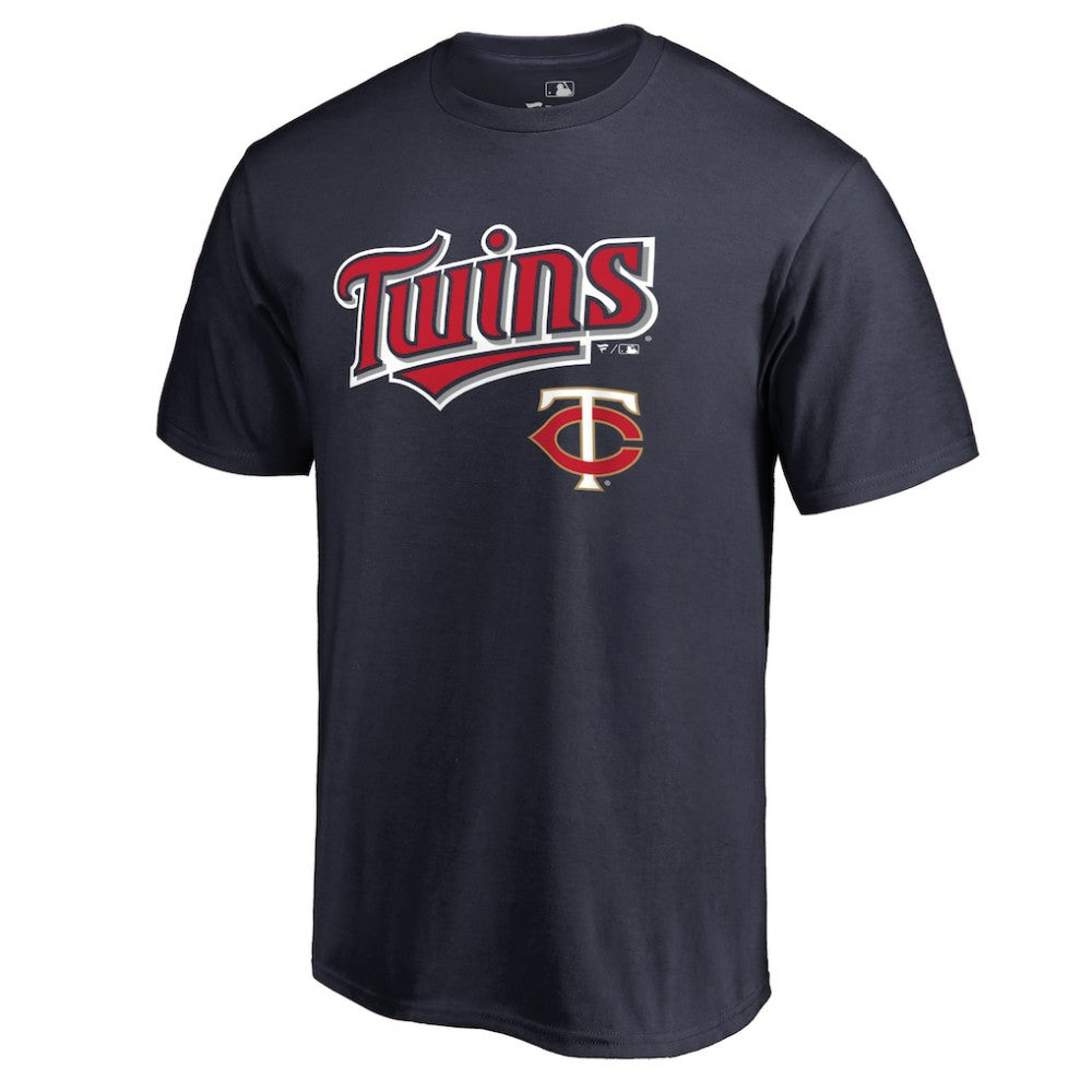 Minnesota Twins Team Lockup T-Shirt - Navy - MLB Sale