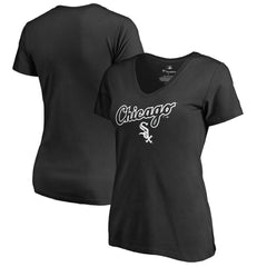 Chicago White Sox Women's Team Lockup T-Shirt - Black - MLB Sale